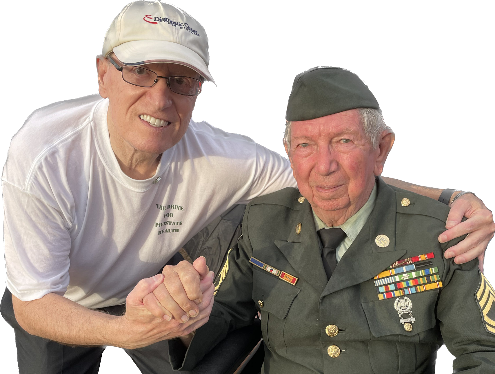 Picture of Dr. Wheeler with Army Veteran